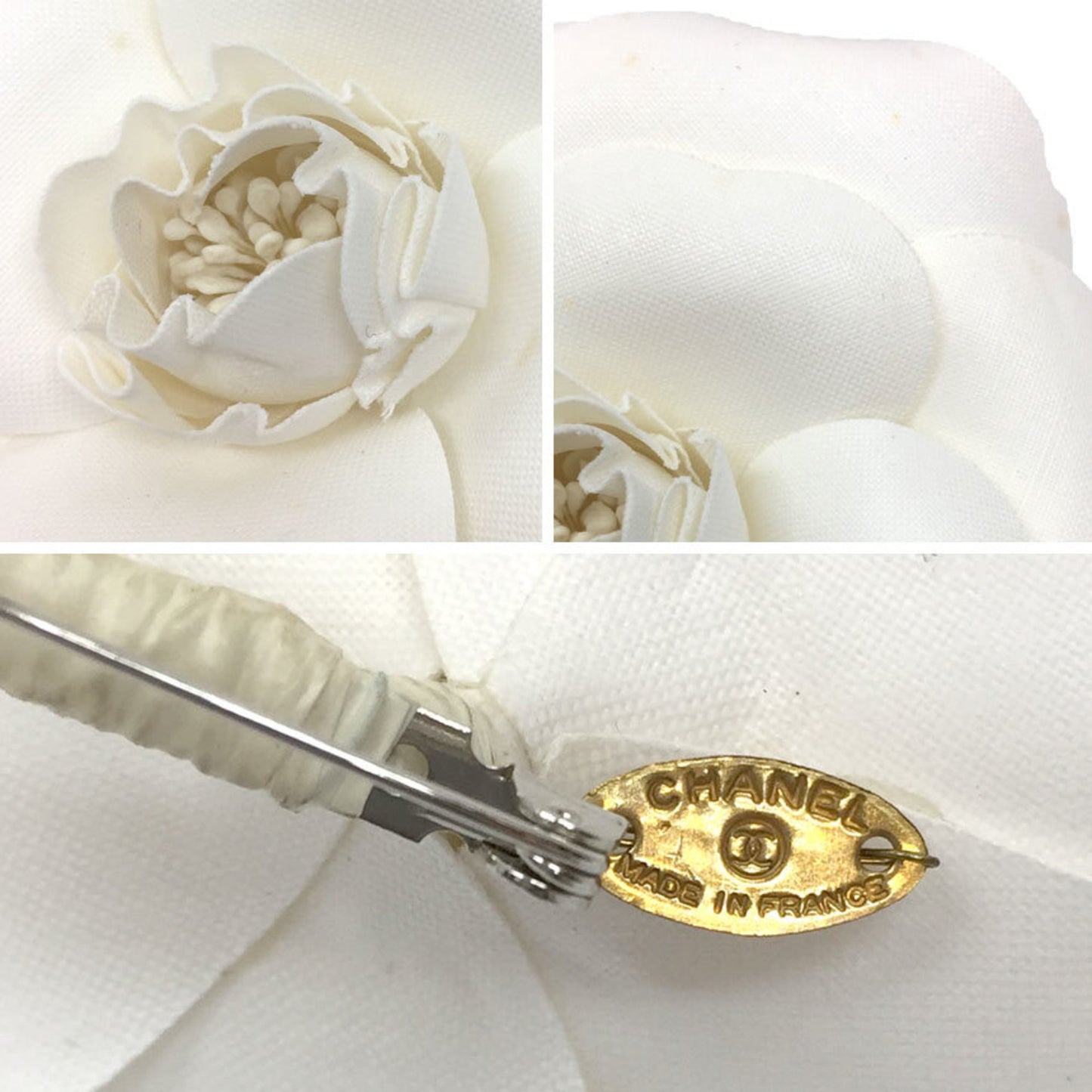 CHANEL Camellia Corsage Brooch White Chanel Women's Ceremony