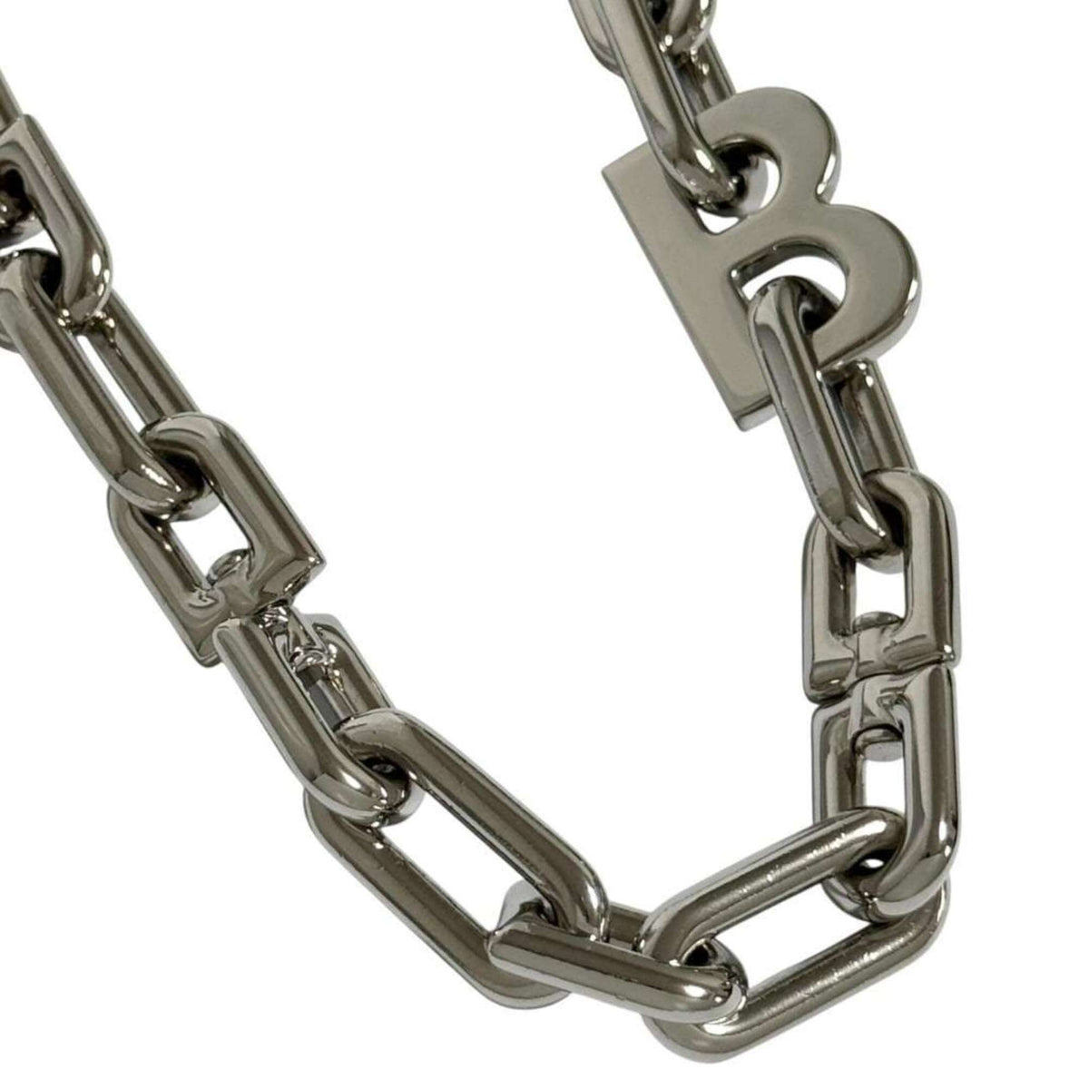 Balenciaga Men's and Women's B Chain Slim Necklace (Short) — Like New