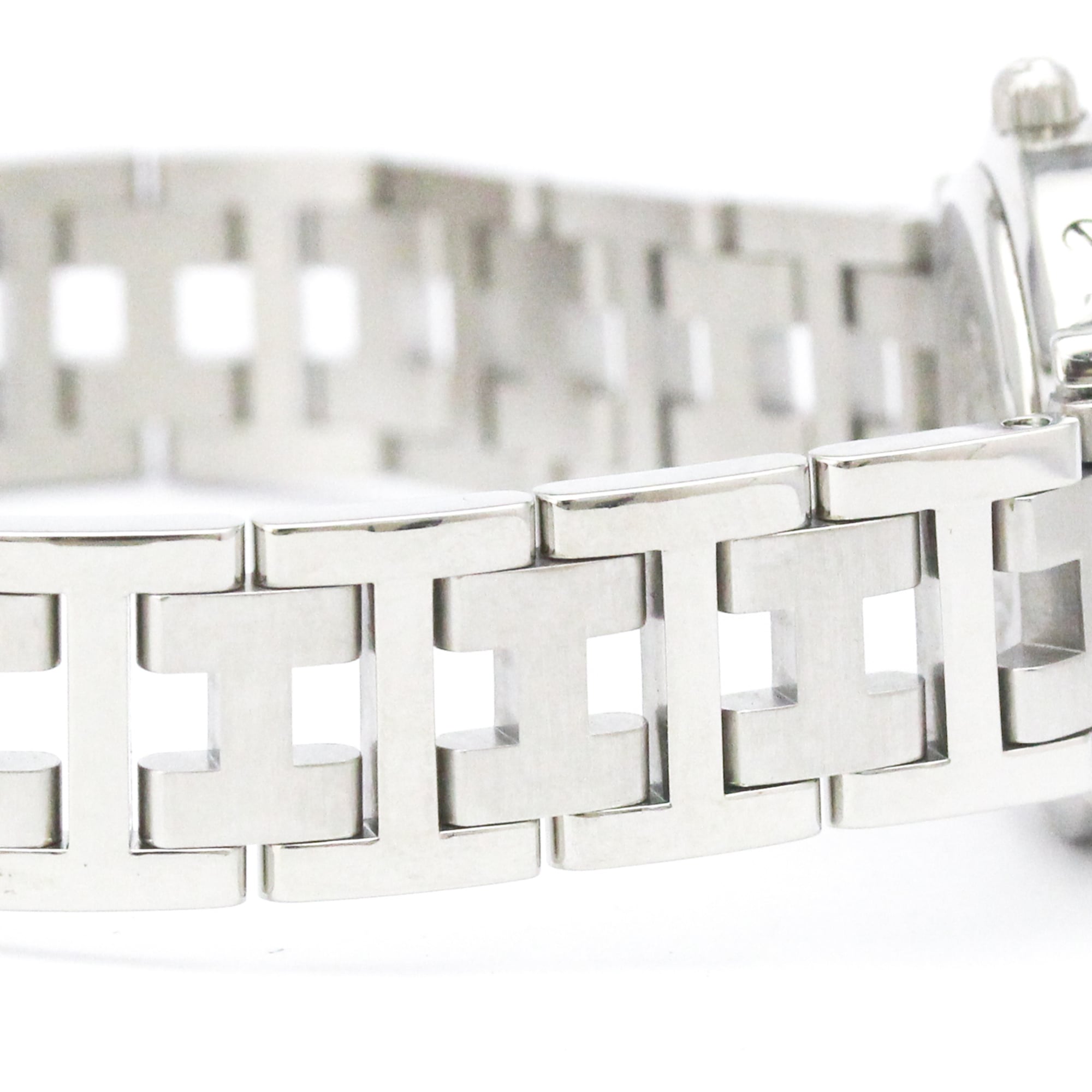HERMES Clipper Stainless Steel Quartz Ladies Watch CL4.210 Polished — Very Good