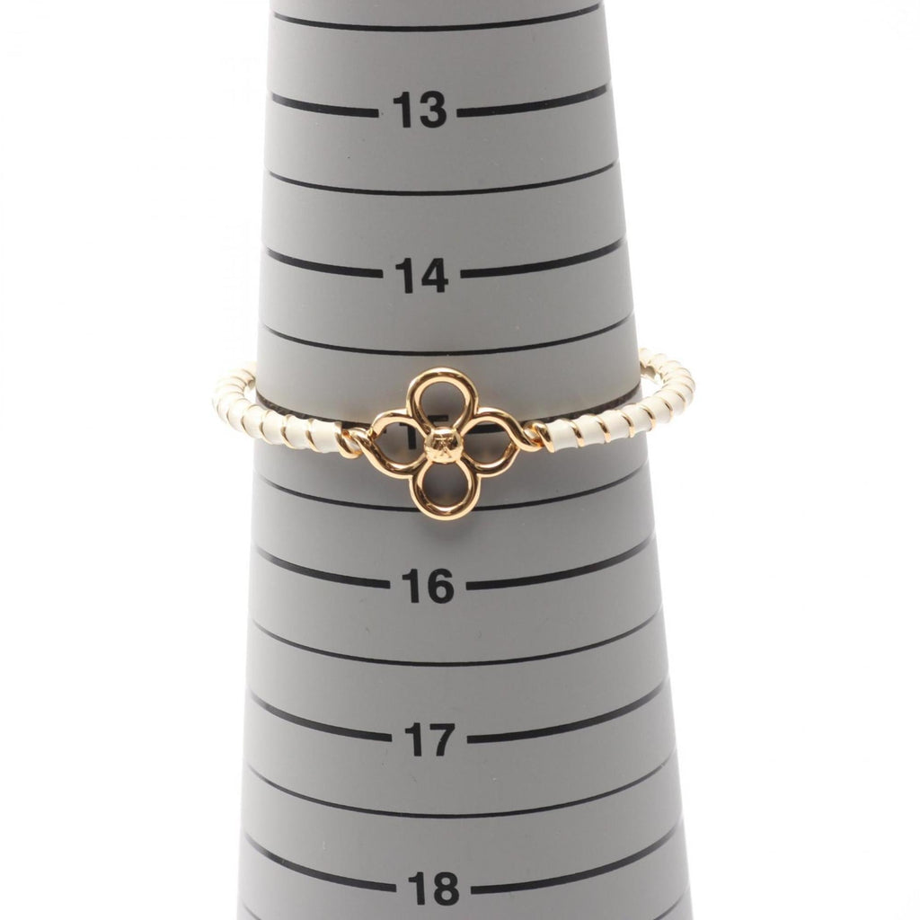 Louis Vuitton Rigid Nautical Bangle Bracelet, Stainless Steel, Women's, White and Gold, M1605S