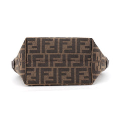 Fendi Roll FF Jacquard Mini Canvas Leather Handbag 8BS096 2-way Shoulder Bag FENDI — Like New