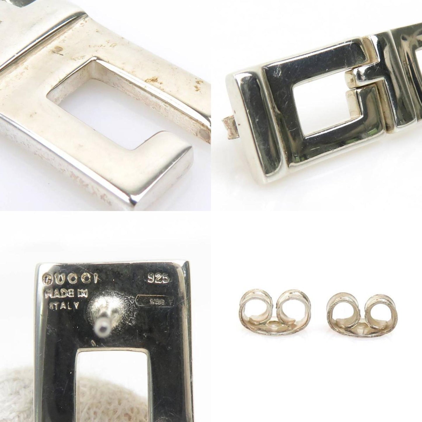 Gucci earrings in 925 silver for men and women, r10895a