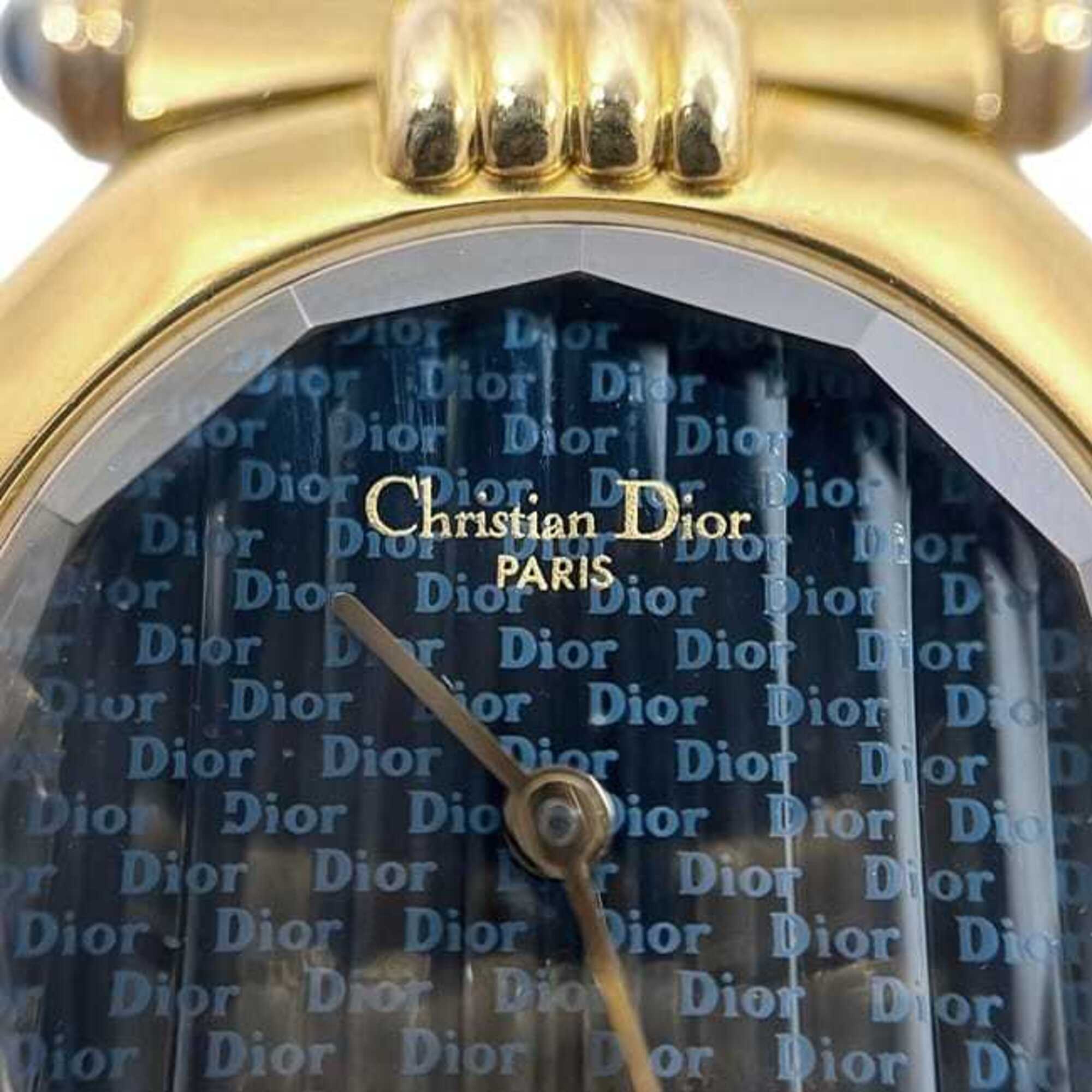 Christian Dior Swing Dress Watch Navy Gold 64151 Women's Stainless Steel Quartz 657*** — Very Good