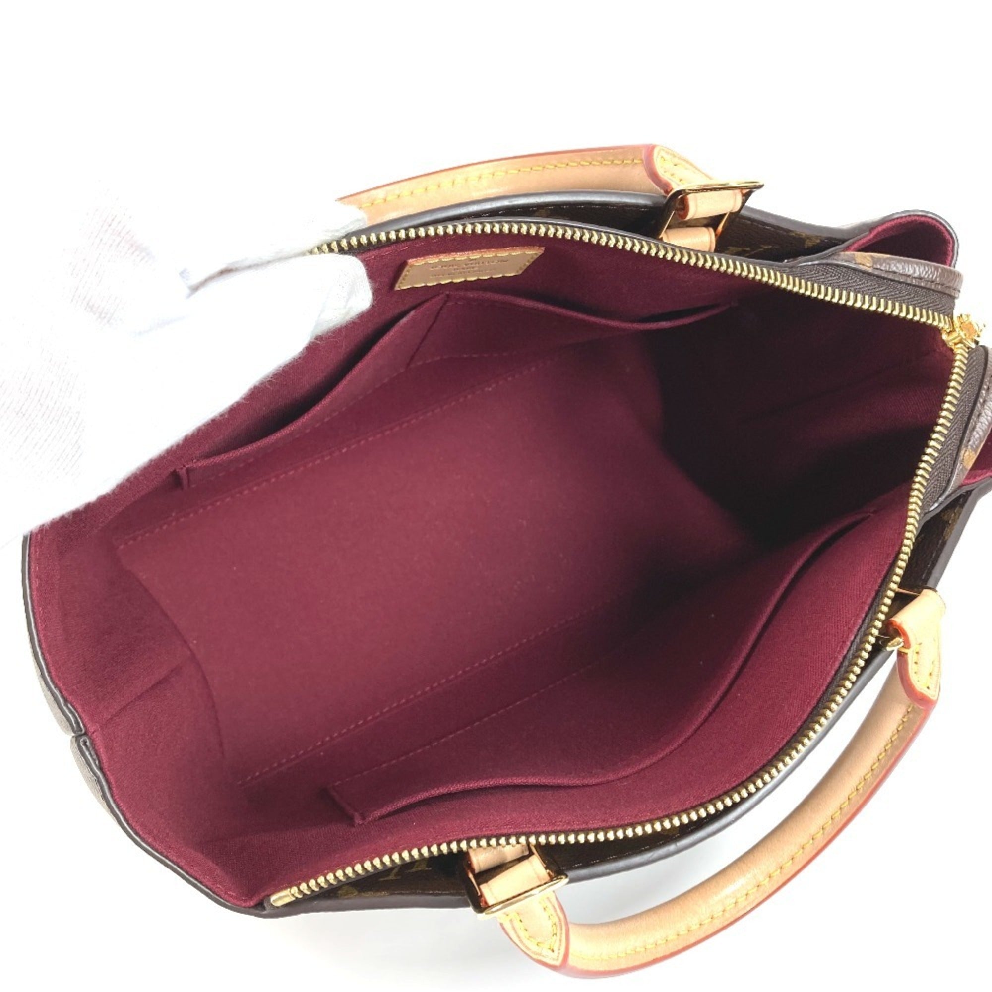 LOUIS VUITTON M45900 Monogram Petit Palais PM Bag Tote Shoulder 2WAY Handbag Canvas Women's Brown Like New — Like New