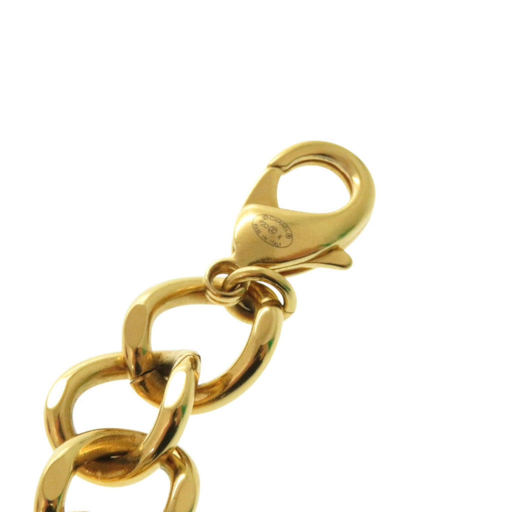 Excellent condition Chanel Gripoir Coco Mark Bracelet GP B20K with faux pearls and colored stones in gold, white, black, 1892