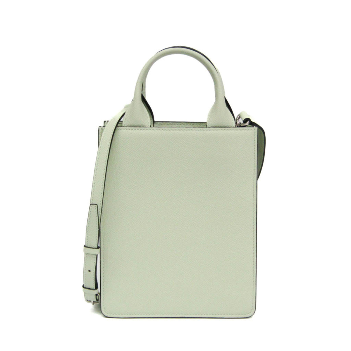Valextra Boxy Micro WBBX0037028LRL99VN Women's Leather Handbag,Shoulder Bag Light Green — Like New