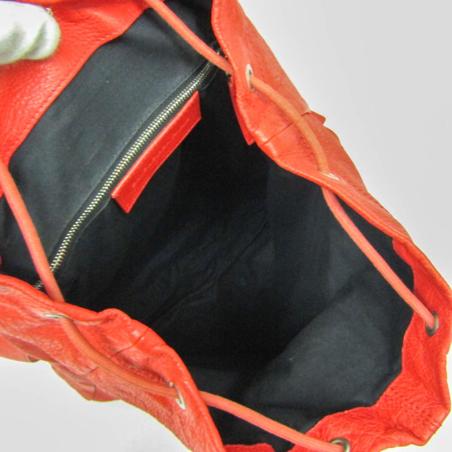 Balenciaga 326404 Women,Men Leather Backpack Red Color