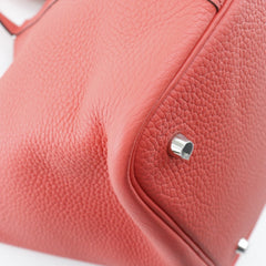 Hermes HERMES Picotin Lock 22 MM Handbag Taurillon Clemence 2019 Red D Belt Clasp Lock22 Women's — Like New