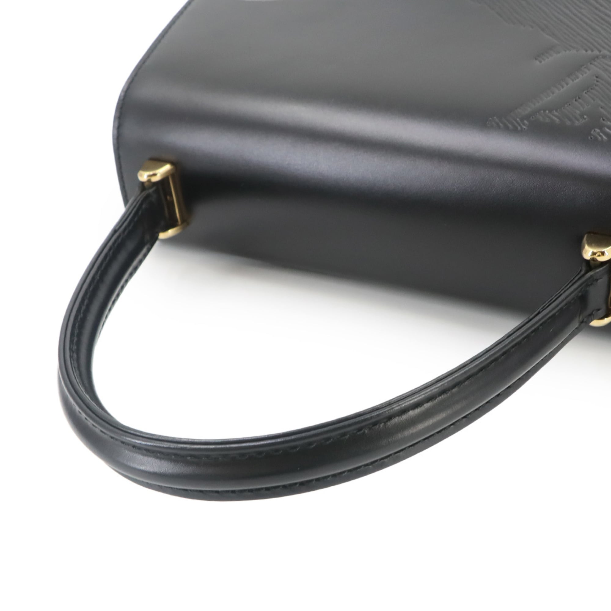 Louis Vuitton Opera Handbag, Leather, Noir (M63902), Black with Gold Hardware, Athens — Like New