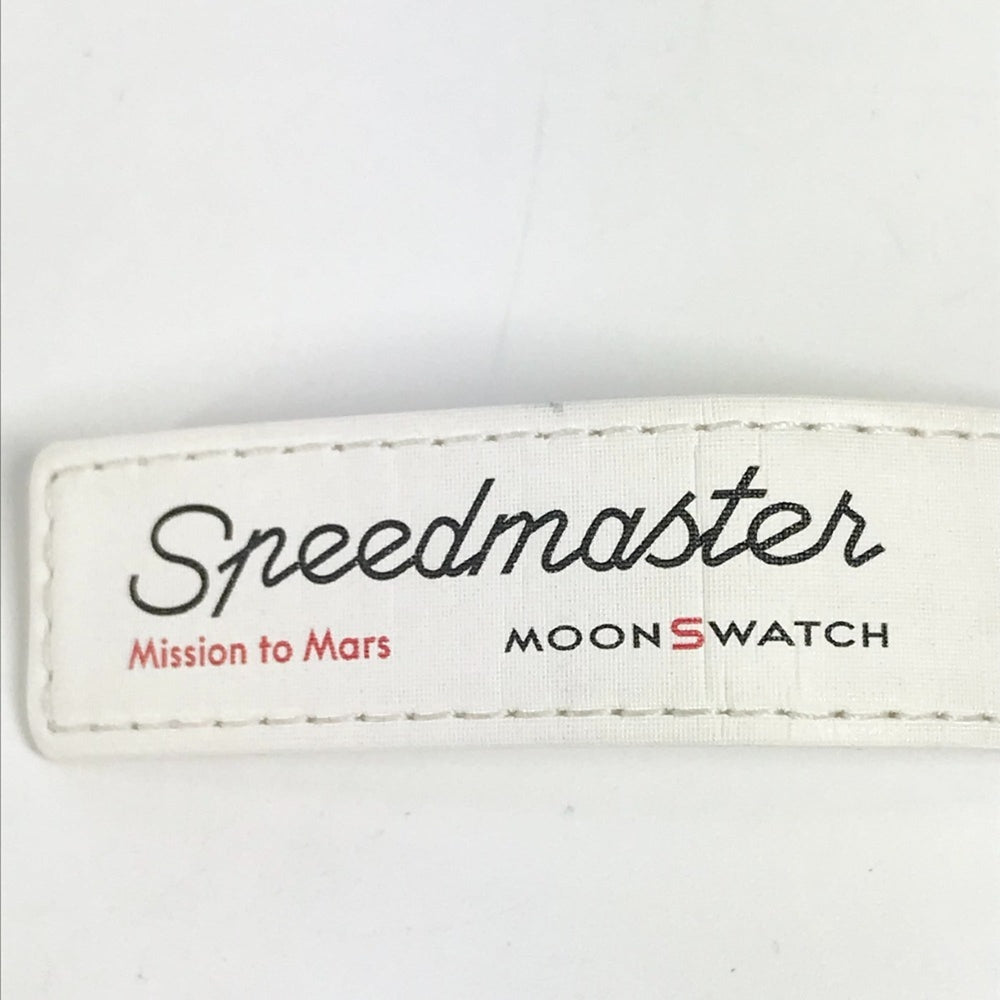 OMEGA Swatch SO33R100 Omega collaboration Moon MISSION TO MARS Mars watch for women, red — Like New