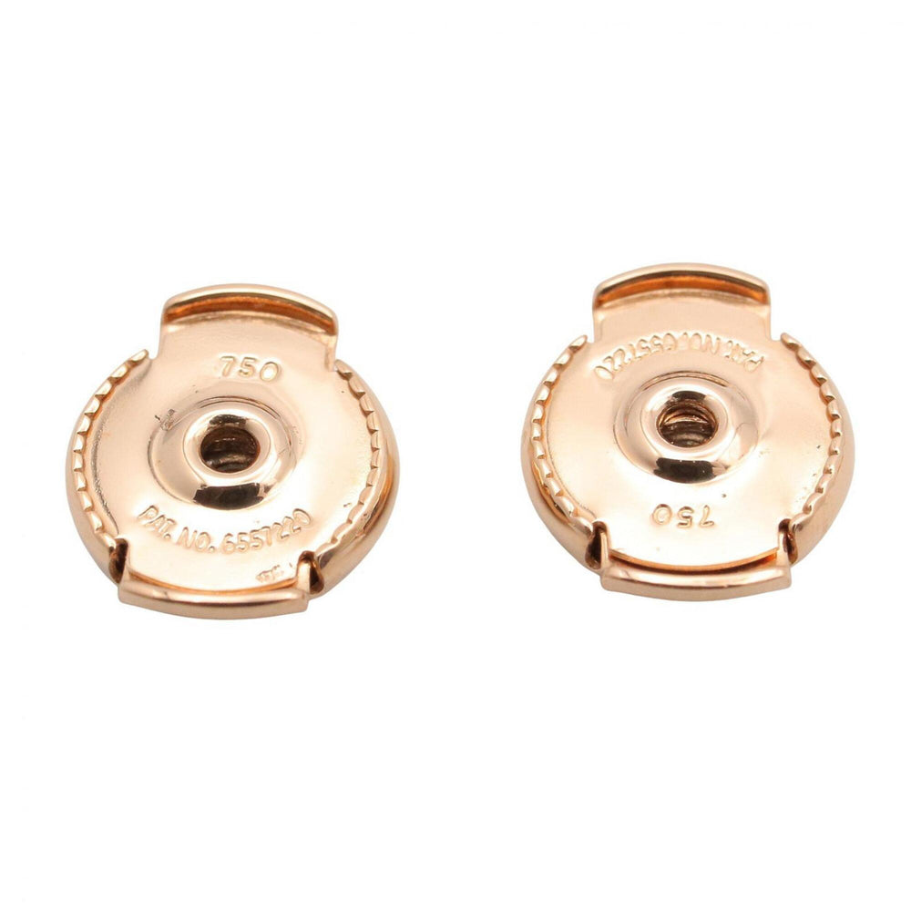 Hermes Ex-Libris TPM Earrings, 18KPG (Pink Gold), Women's Jewelry, Gold Tone — Like New