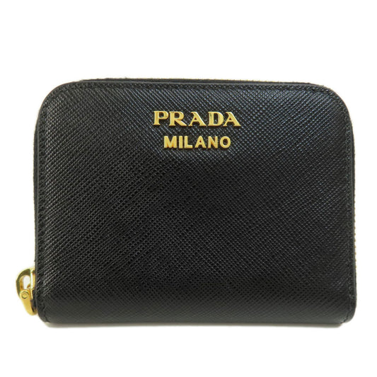 Prada Saffiano metal coin case leather women's PRADA
