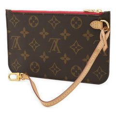 LOUIS VUITTON Monogram Neverfull PM Pouch, Multi-Pouch, Pivoine, M41245 — Like New