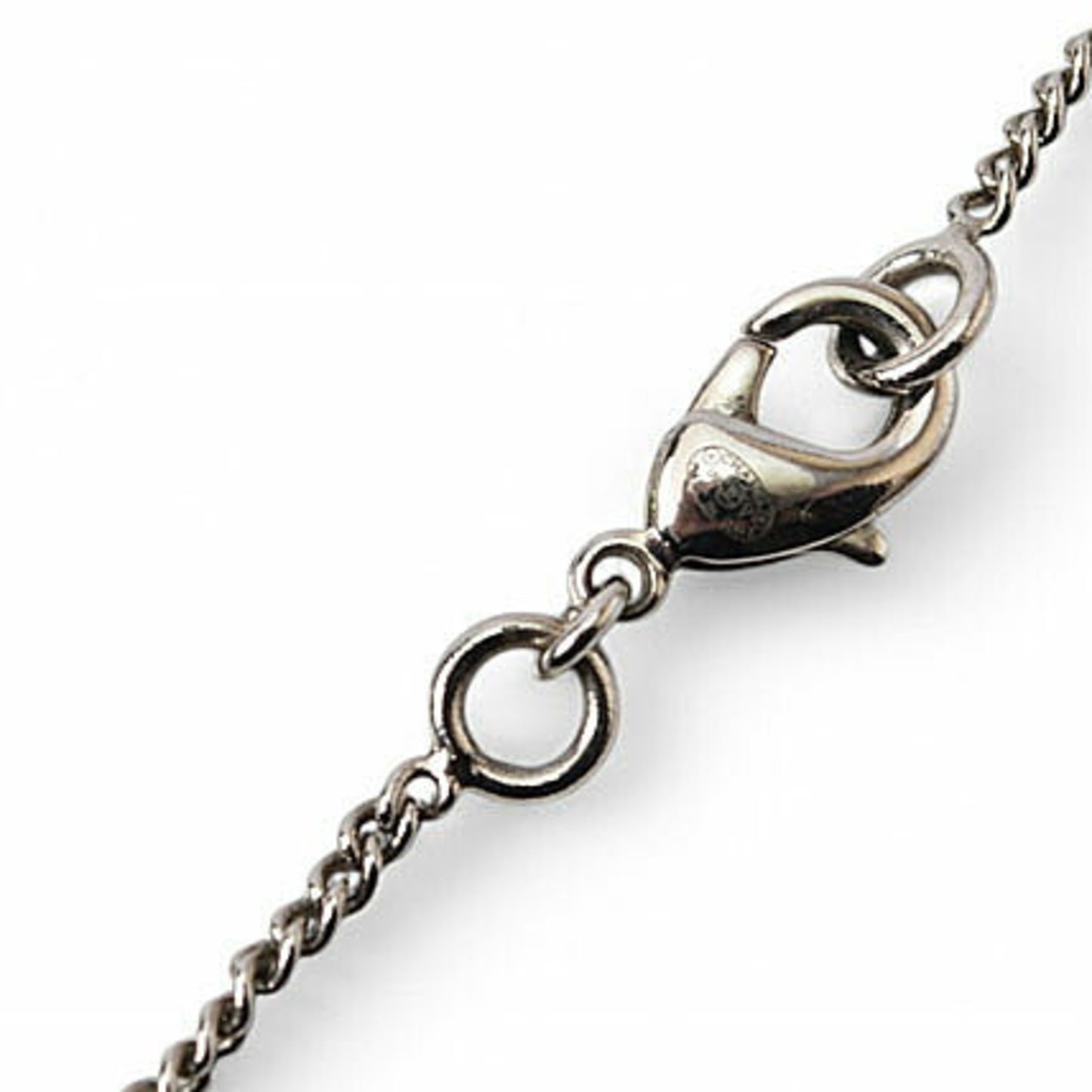 Chanel Necklace Pendant CHANEL Coco Mark CC Rhinestone Silver White A28942 09V