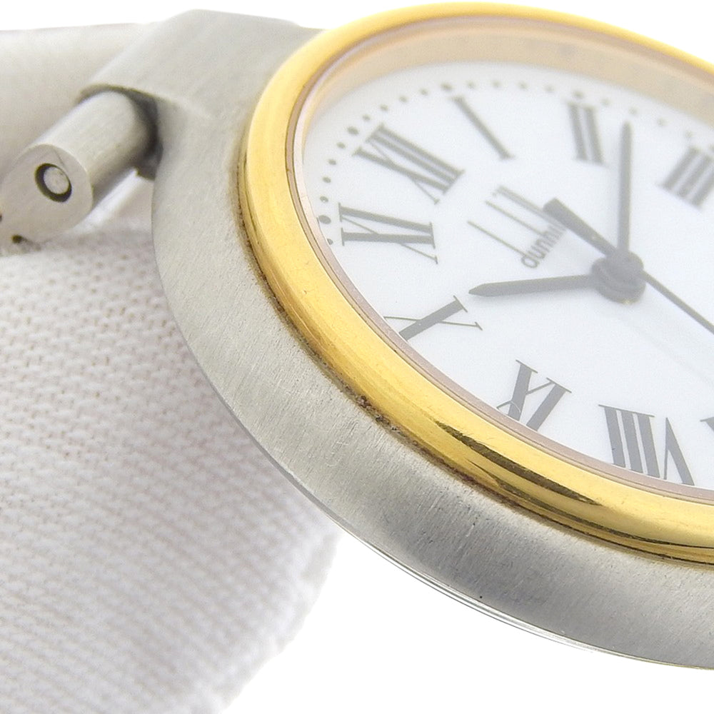 Dunhill women's watch, stainless steel, quartz, analog, white dial — Good