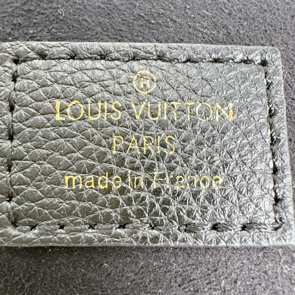 Louis Vuitton Monogram Petite Sac Plat Shoulder Bag, Empreinte, M81417, Black — Like New