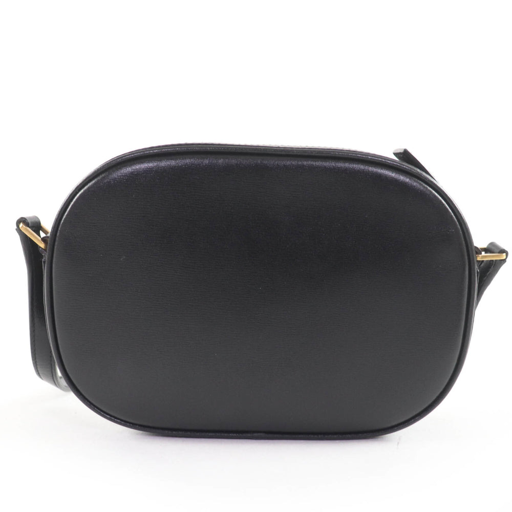 SAINT LAURENT 582673 YSL Logo Camera Bag Leather Shoulder Black Made in Italy Women's — Like New
