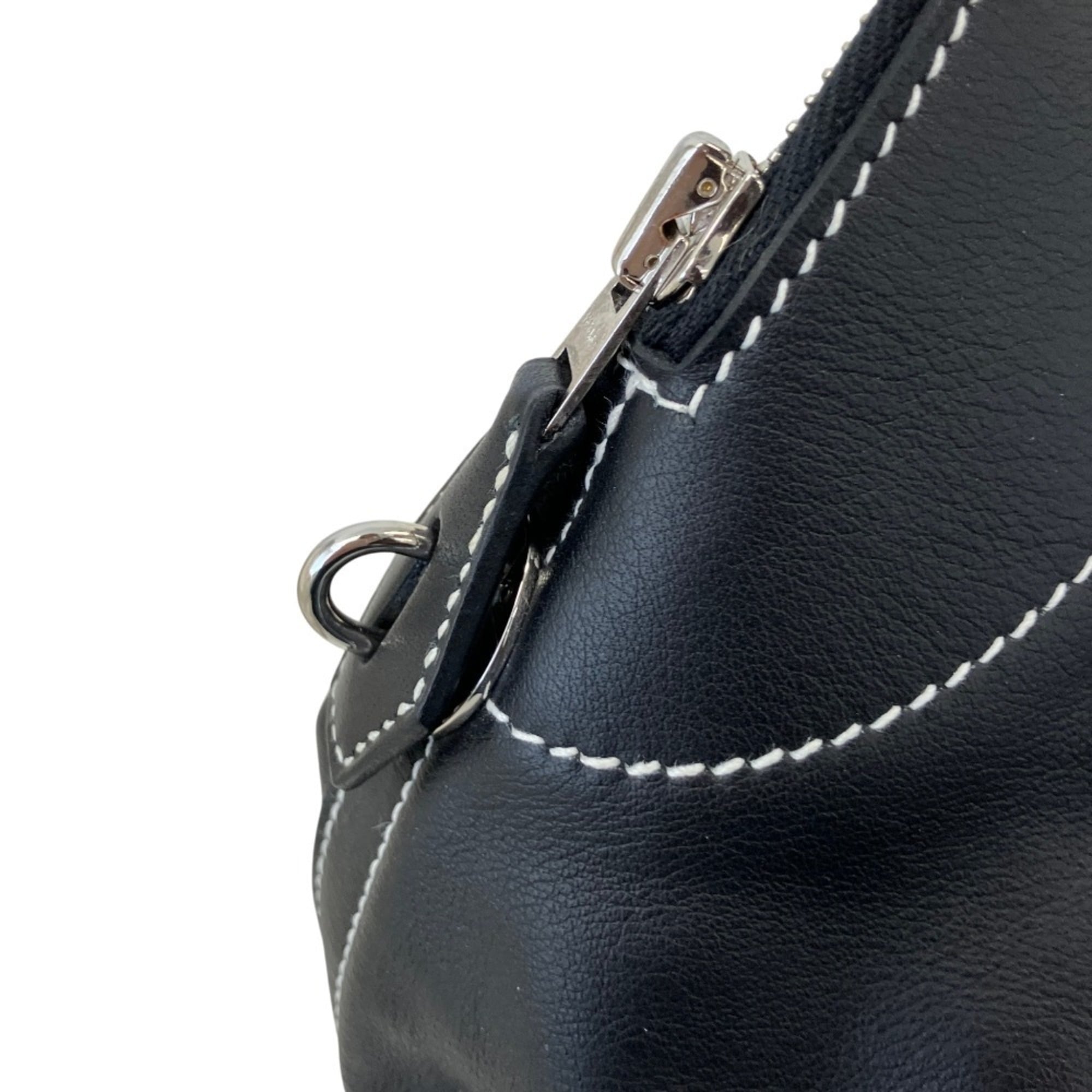 HERMES Bolide Relax 45 Veau Sikkim Handbag, Black, Men's & Women's — Like New