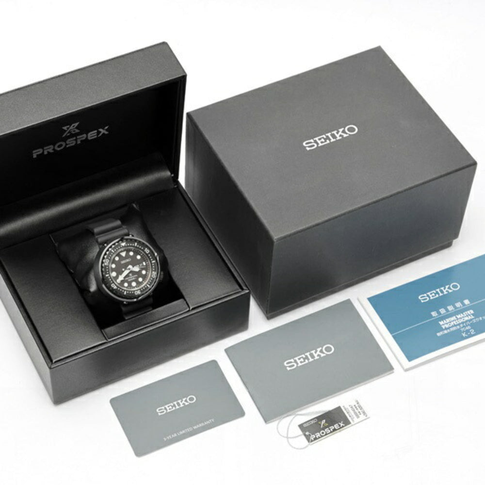 Seiko Prospex Marine Master Professional SBBN047 7C46-0AP0 Black Quartz — Very Good