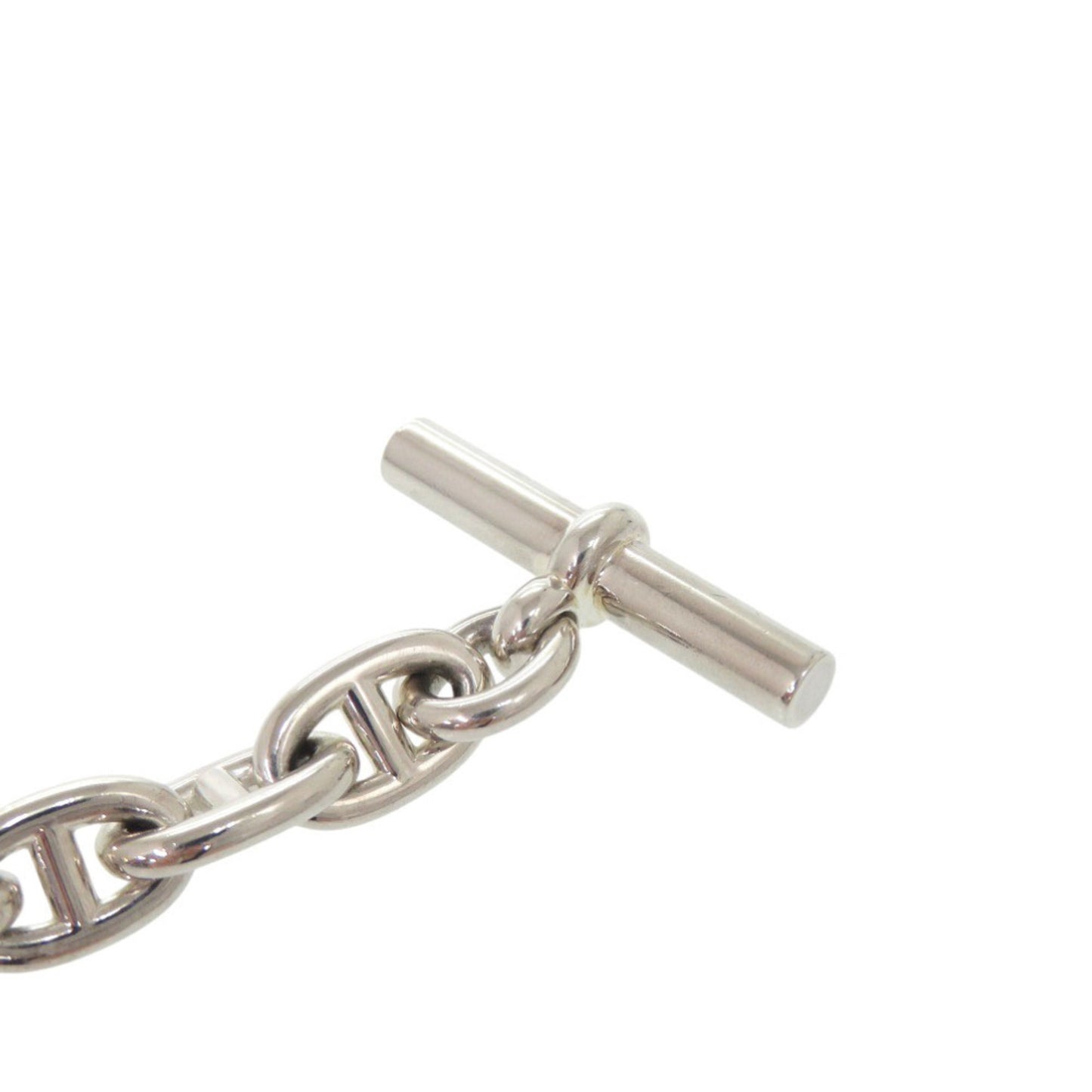 Hermes Chaine d'Ancre MM 15-link Sterling Silver Bracelet 0502 HERMES