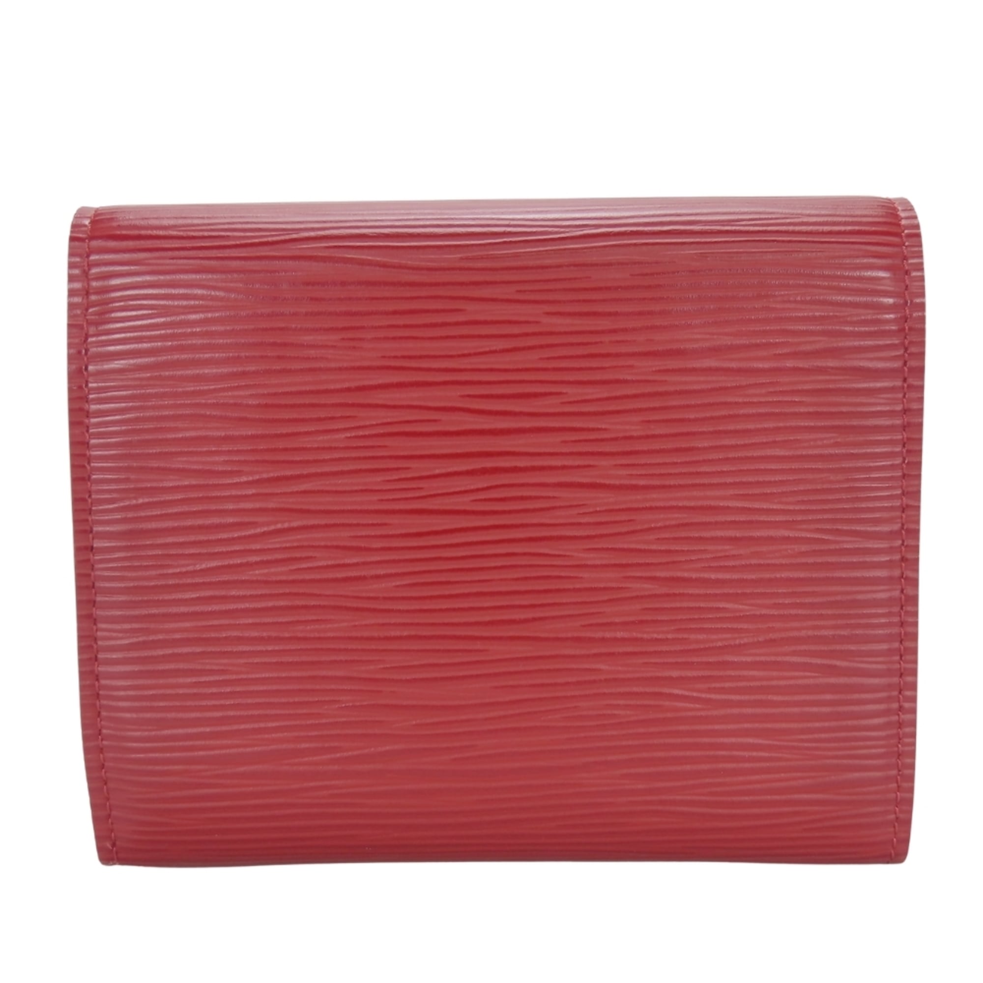 Louis Vuitton Portefeuille Joy Tri-fold Wallet M6658M Epi Leather Ruby with Silver Hardware Women's LOUIS VUITTON
