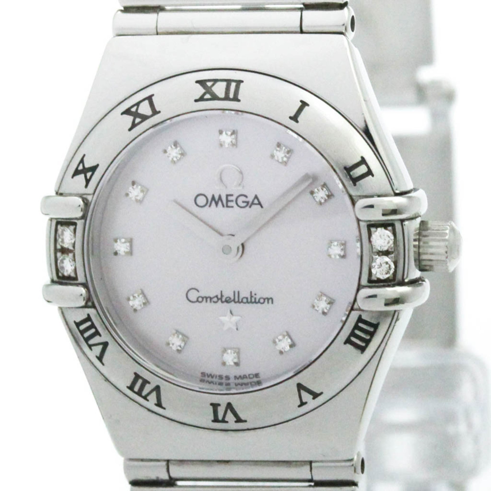 OMEGA Constellation Diamond MOP Dial Ladies Quartz Steel Watch 1567.66 Polished — Very Good