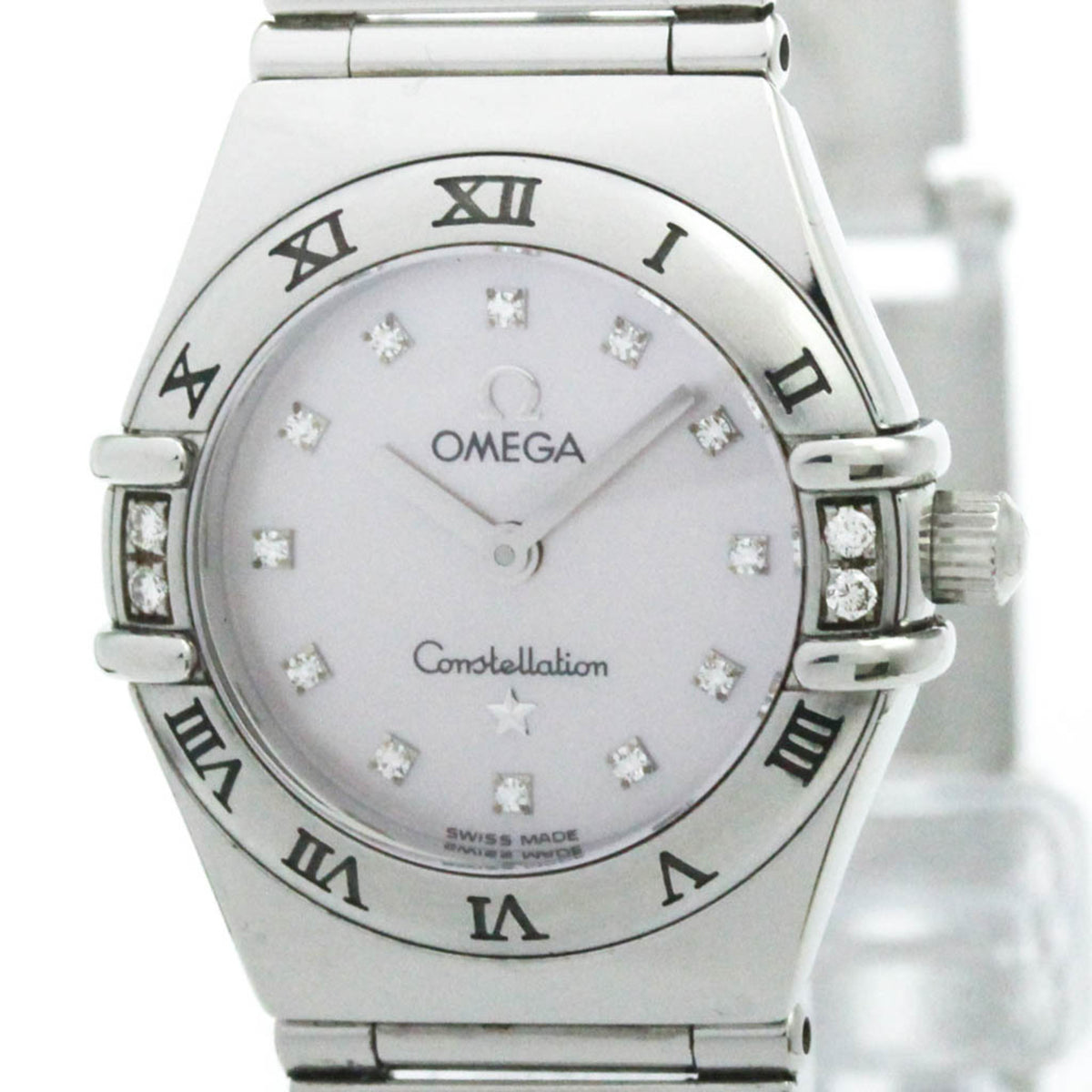 OMEGA Constellation Diamond MOP Dial Ladies Quartz Steel Watch 1567.66 Polished — Very Good
