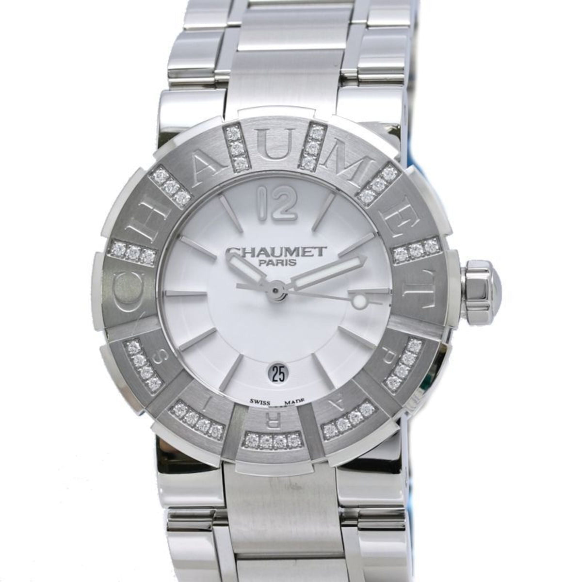 Chaumet Class One MM Diamond Bezel W1722I-35A 622C-38640 Boys' Watch Stainless Steel 40562 — Very Good