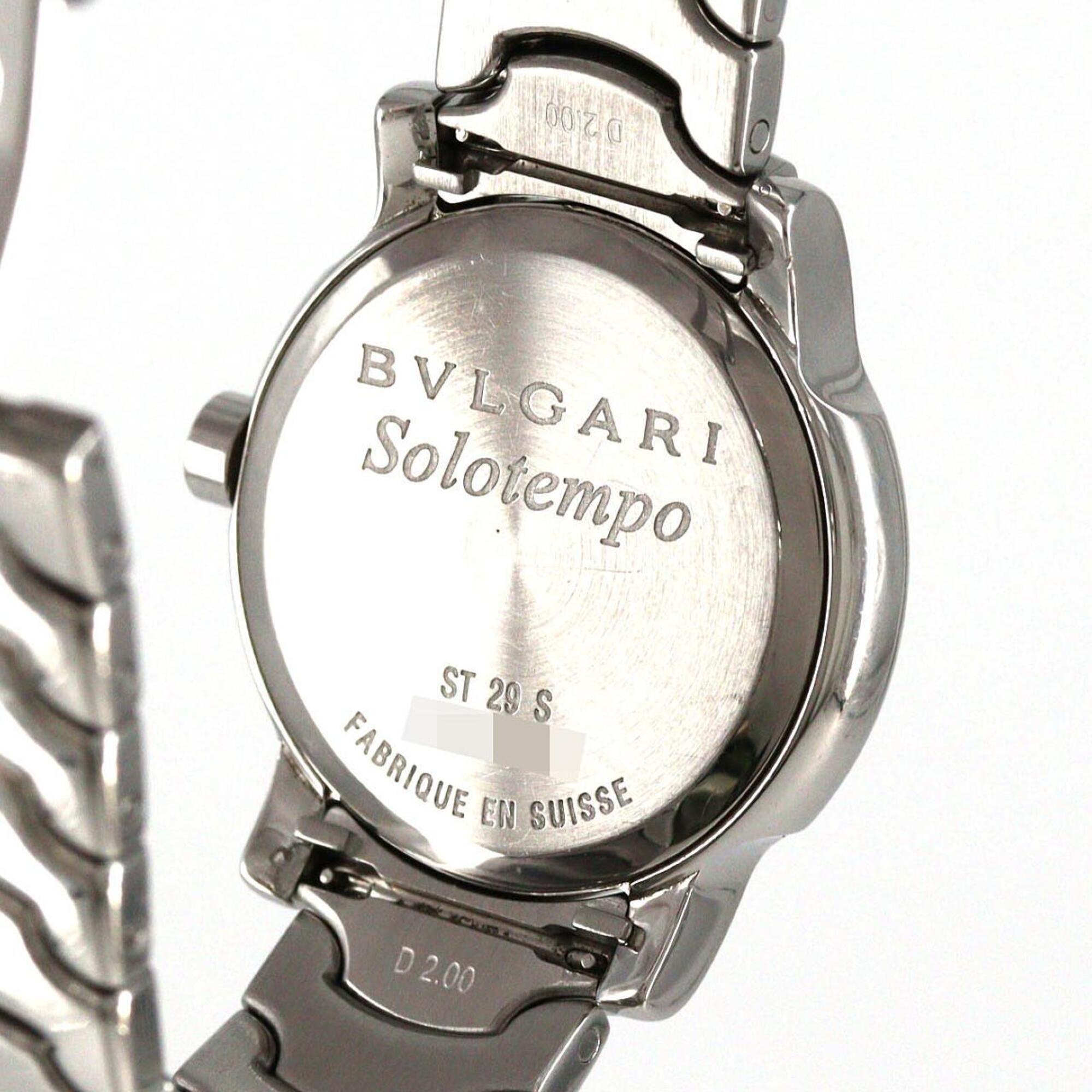 Bulgari Solotempo ST29S ST29BSSD Stainless Steel Quartz Watch — Good