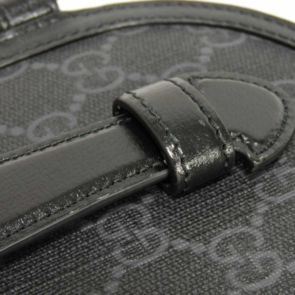 Gucci GG Supreme Shoulder Bag with Phone Holder, Double G Design, 2-Way, Interlocking G, Black, 724357 92TCF 1000, Men's/Women's — Like New