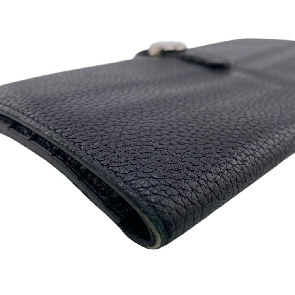 HERMES Dogon Long Wallet Black Men's