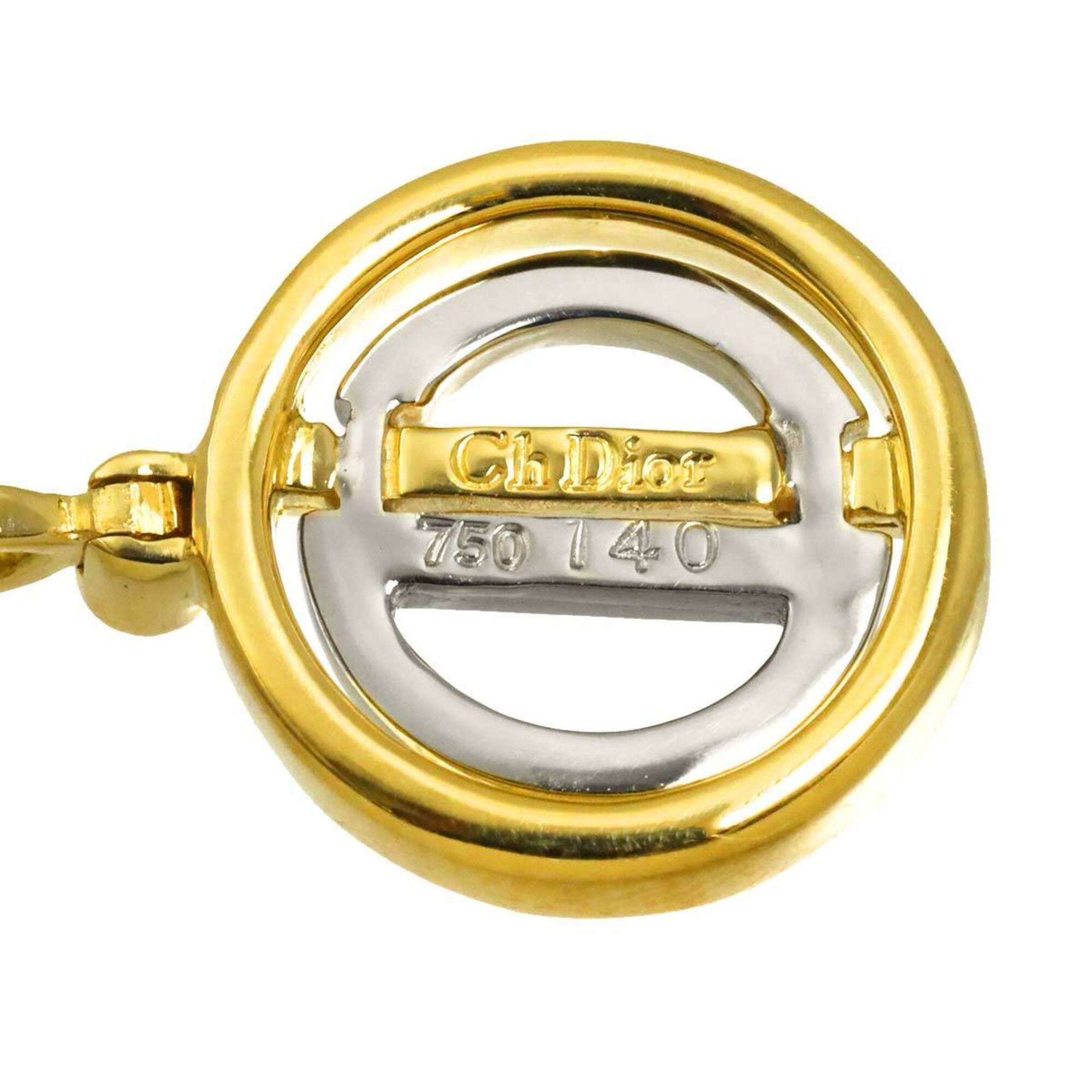 Christian Dior Diamond Pendant Top, 18K Yellow Gold (YG WG), 750 White Gold — Like New