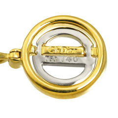 Christian Dior Diamond Pendant Top, 18K Yellow Gold (YG WG), 750 White Gold — Like New