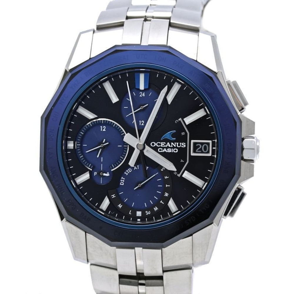 CASIO Oceanus Manta Date OCW-S6000-1AJF Men's Titanium Watch 40484 — Very Good