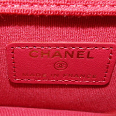 Chanel Shoulder Bag, Black Cotton, Matelassé Mini Crossbody Chain Customer Exclusive, Women's CHANEL — Like New