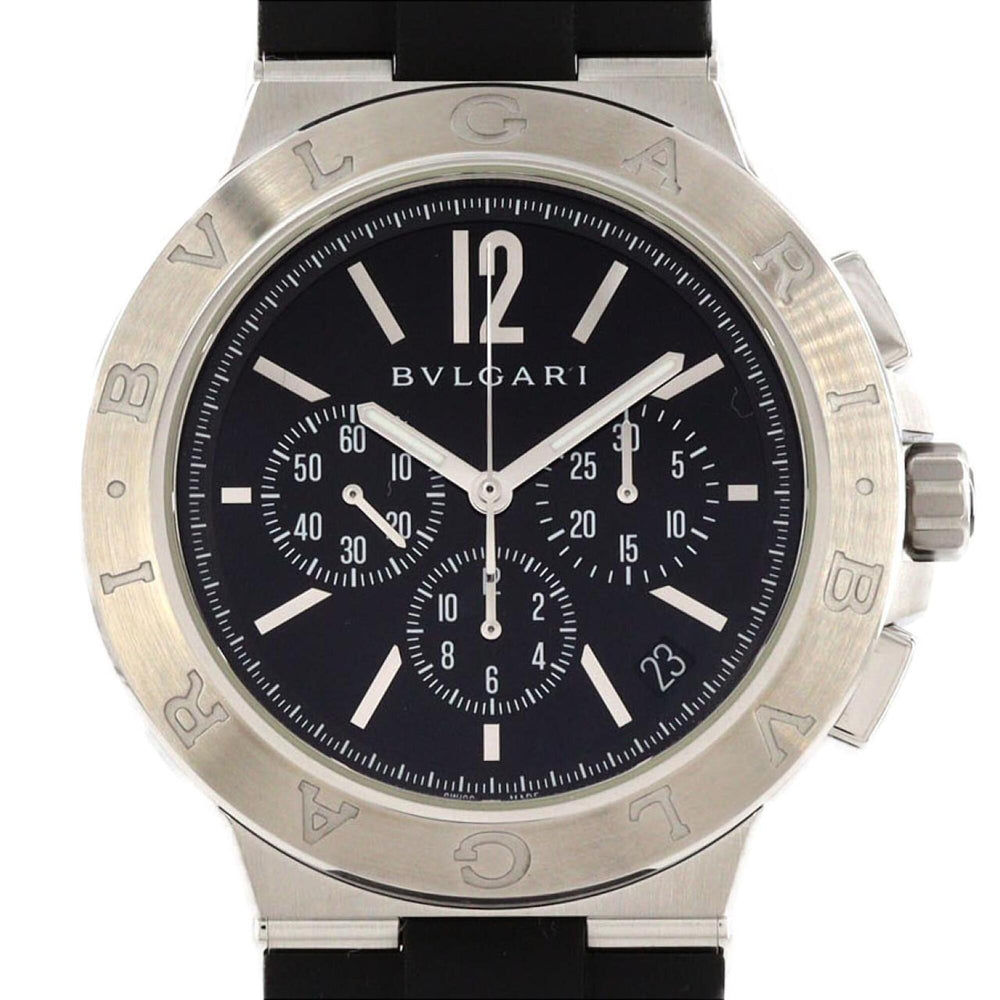 Bulgari Diagono Velocissimo DG41SCH Stainless Steel Automatic Watch — Very Good
