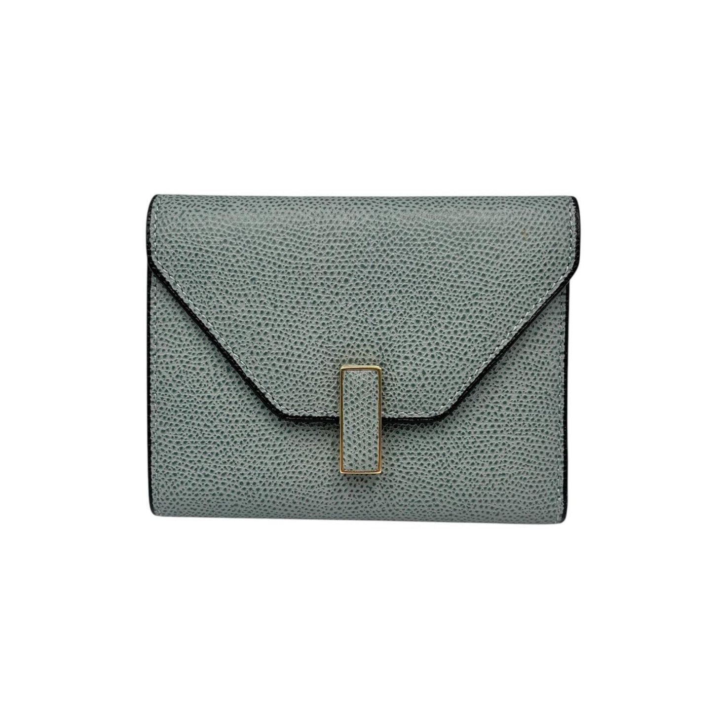 Valextra Iside Tri-fold Wallet in Powder Blue Calfskin for Women
