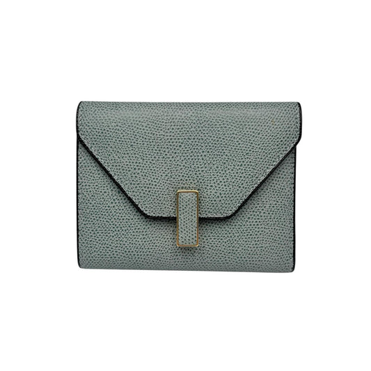 Valextra Iside Tri-fold Wallet in Powder Blue Calfskin for Women