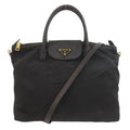 Prada logo hardware 2-way handbag nylon material women's PRADA
