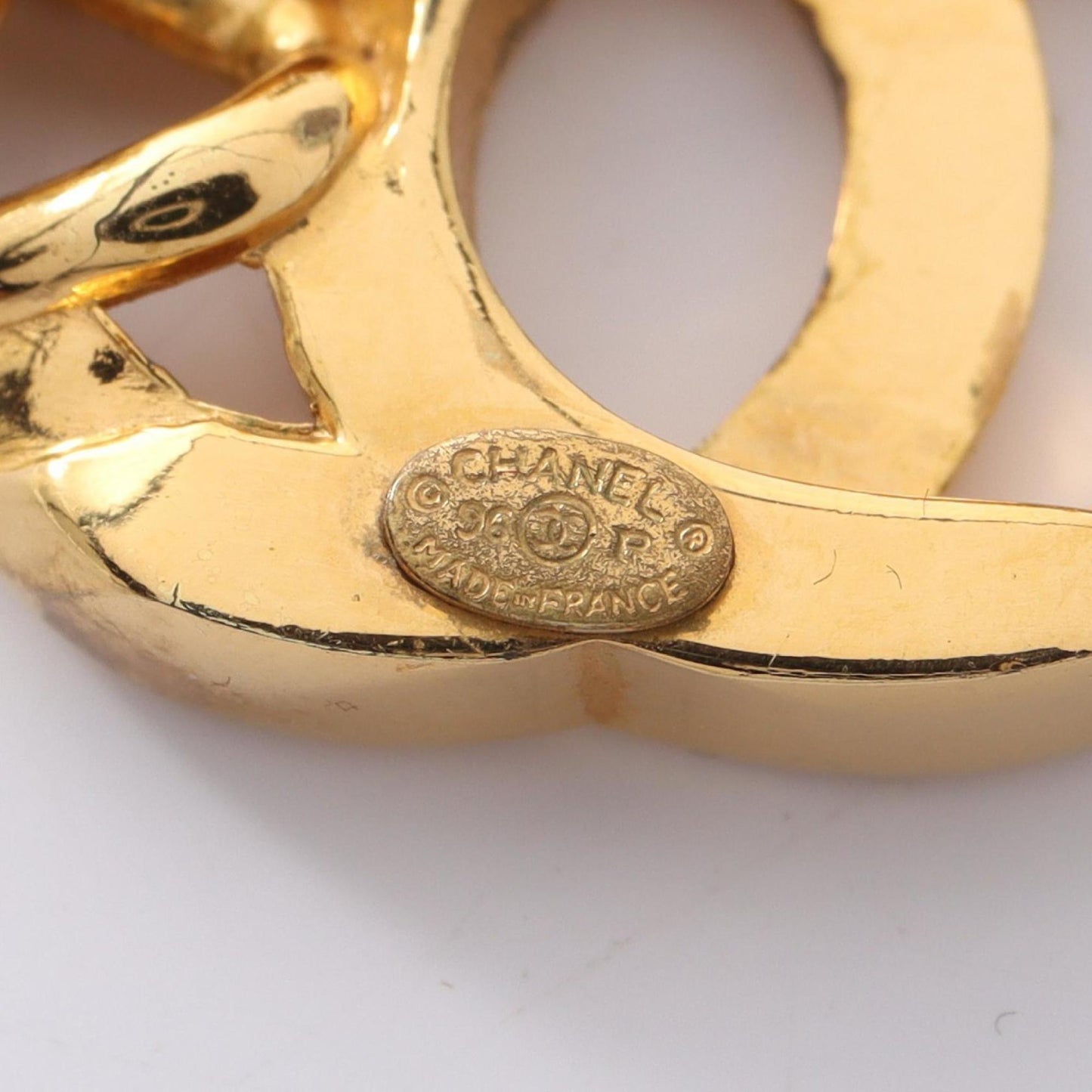 CHANEL Coco Mark Turn Lock Bracelet, Gold Plated, Women's