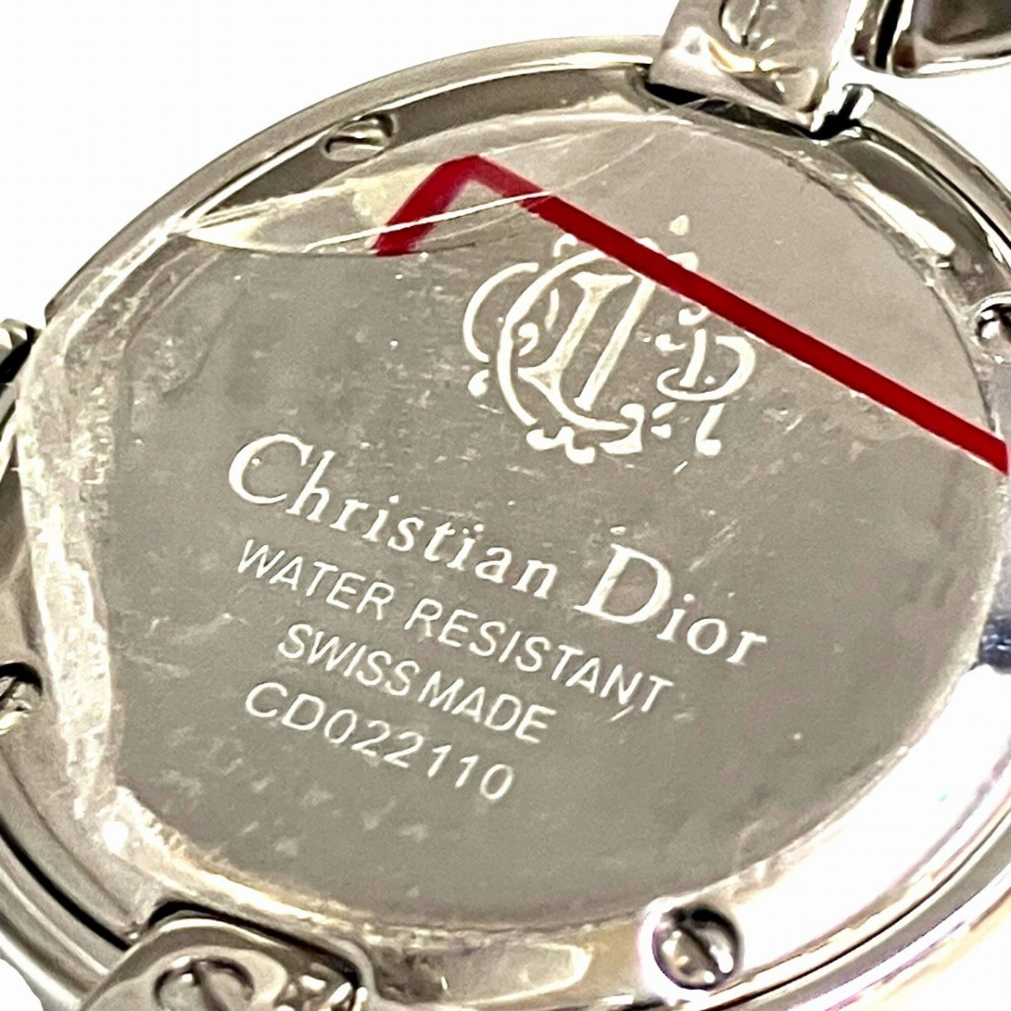 Christian Dior Malice watch, total weight 55.3g, stainless steel, quartz movement, black dial, CD22110 — Good