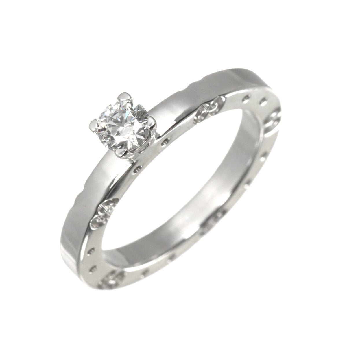 Gucci Icon Solitaire Diamond Ring, 0.24ct F VVS1, Size #9, White Gold (WG) — Like New