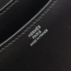 Hermes Constance 3 Mini Shoulder Bag/Handbag, Calfskin (Cowhide), Box Calf Leather, Women's, Black — New - Store Return