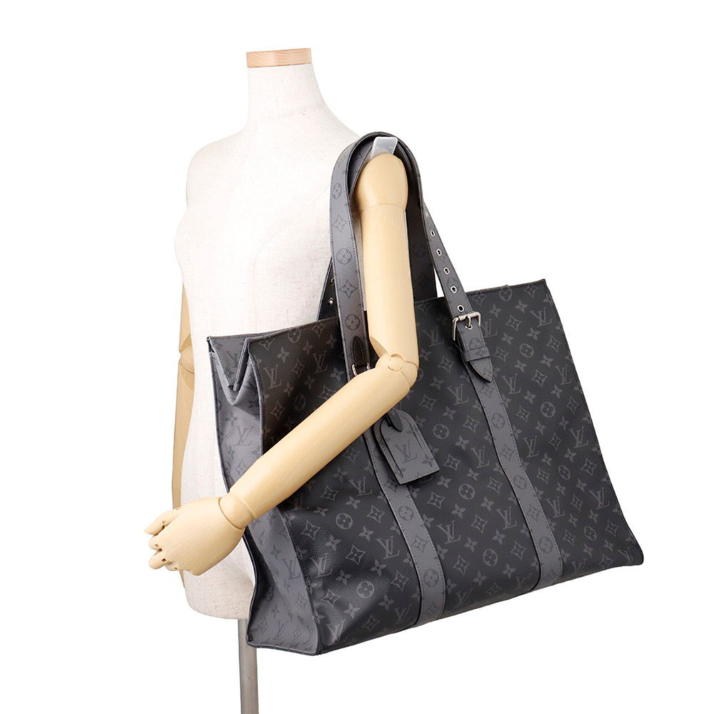 Louis Vuitton Monogram Eclipse Reverse Cabas Zip GM Tote Bag M45379 LOUIS VUITTON Black Handbag — Like New