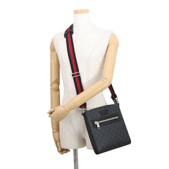 Gucci GG Supreme Shoulder Bag, Small Handbag 523599, GUCCI for Men, Black — Like New