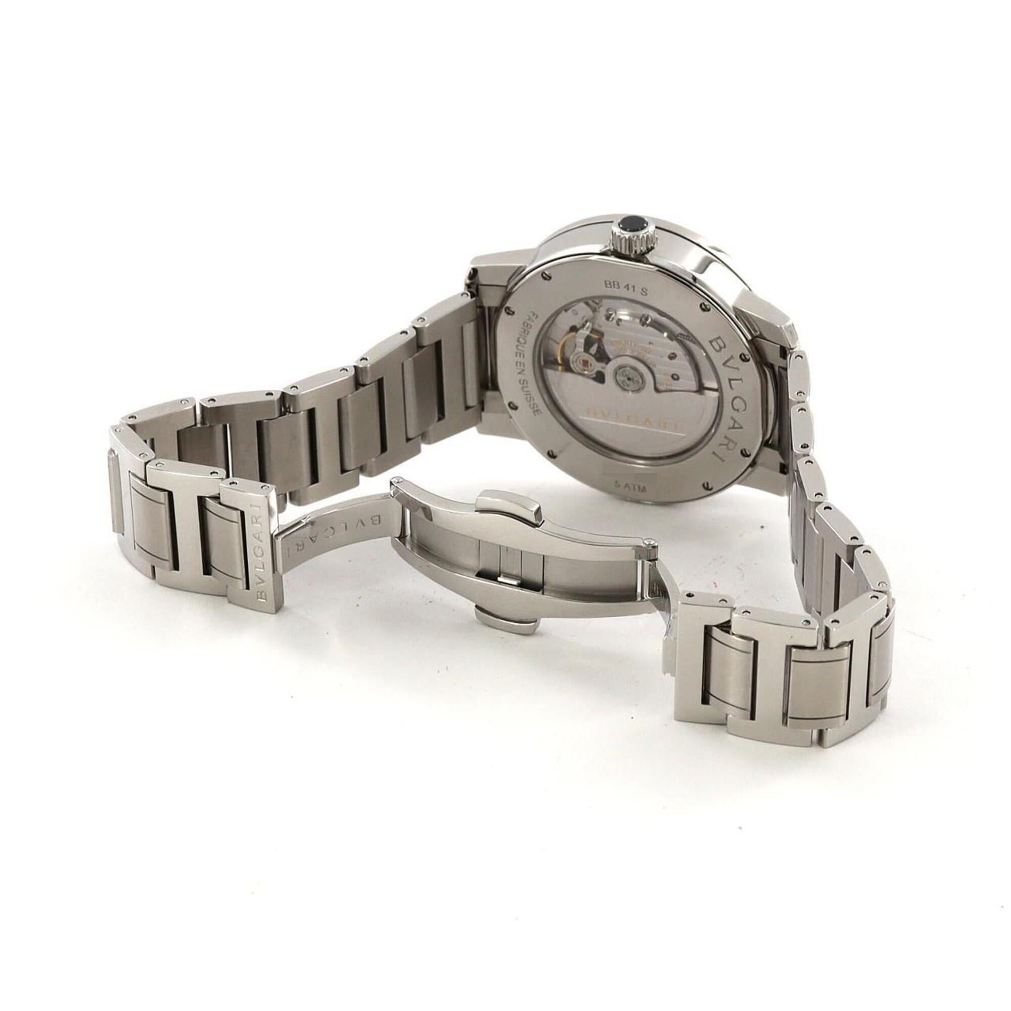 Bulgari BB41S BB41WSSD Stainless Steel Automatic Watch — Very Good