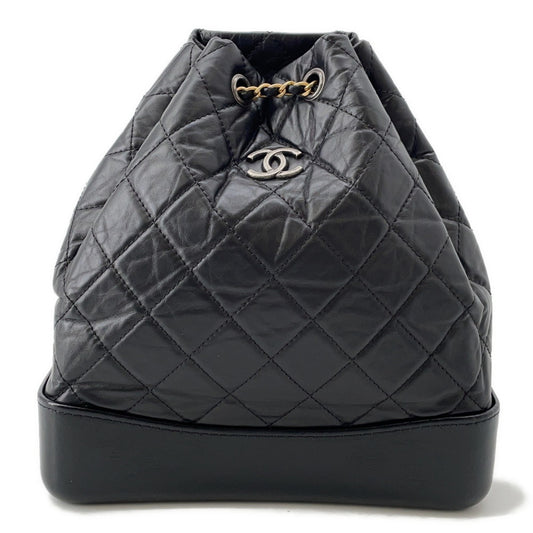 CHANEL Matelasse Coco Mark Gabriel Do Backpack A94485 Black