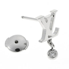 Louis Vuitton Idylle Blossom LV Earrings Q96544 18K White Gold Diamond Single Earring B-160325 — New - Store Return