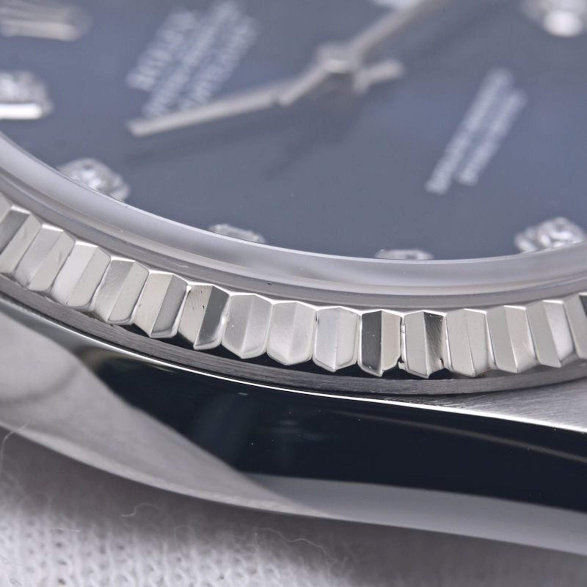 ROLEX Datejust 10P Diamond 16234G Men's Watch 18K White Gold x Stainless Steel 40300 — Good