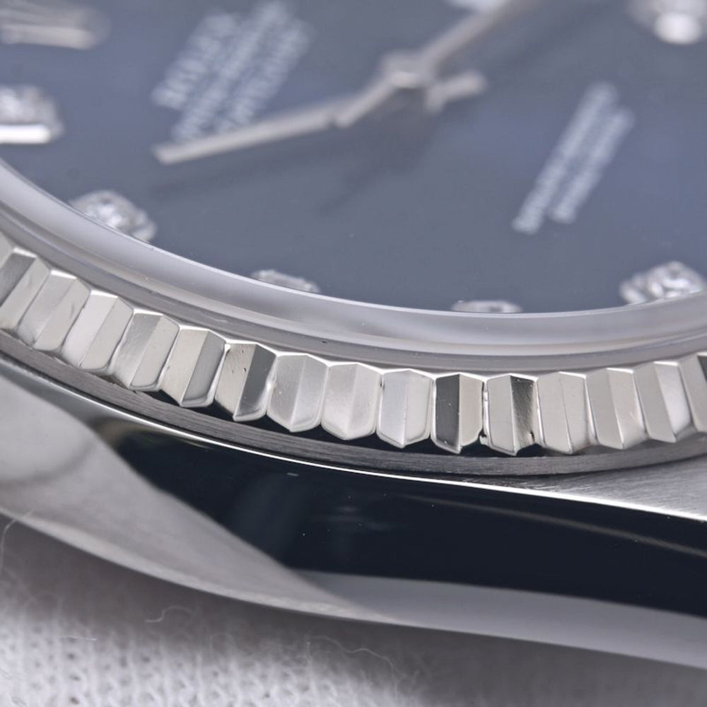 ROLEX Datejust 10P Diamond 16234G Men's Watch 18K White Gold x Stainless Steel 40300 — Good